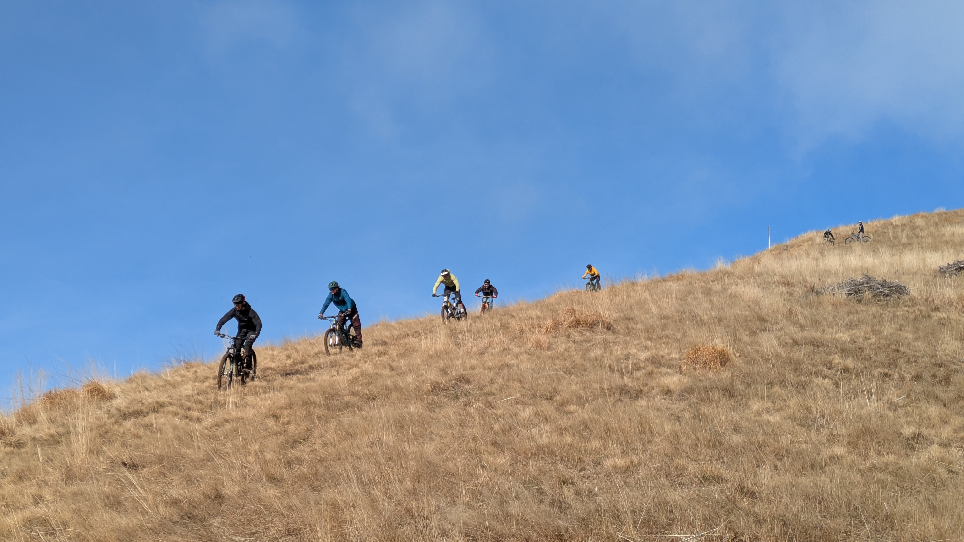 Group ride in Ticino